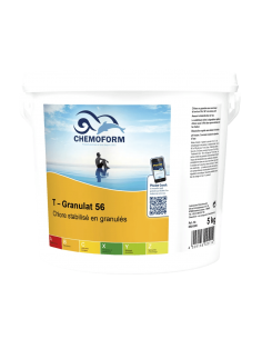 Chlore choc stabilisé granulés seau de 5 kg - CHEMOFORM