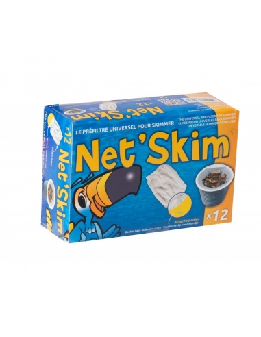 Boite de 12 Préfiltres de Skimmer jetable NETSKIM
