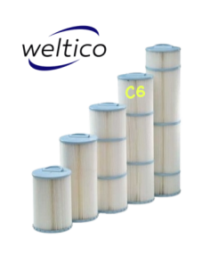 Cartouche C6 pour skimfiltre WELTICO HT 645mm Ø 182 mm