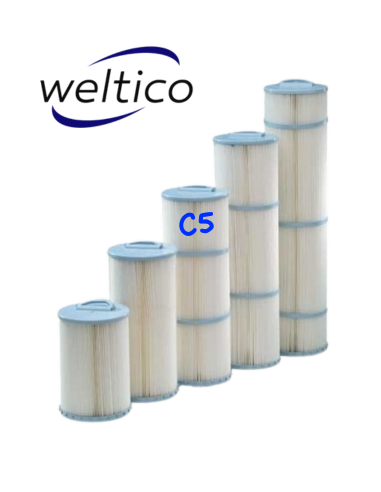 Cartouche C5 pour skimfiltre WELTICO HT 520mm Ø 182 mm