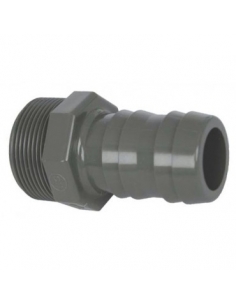 Raccord cannelé 38 mâle... 2