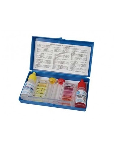 Trousse d'analyse PH-CH bouteille rouge phénol/orthotolidine