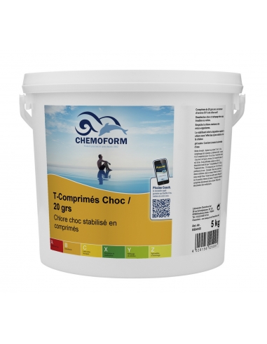 Chlore choc pastille 20g 5kg - Nmp 35025BCM